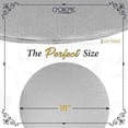 thumbnail image 4 of O'Creme Silver Wraparound Cake Pastry Round Drum Board 1/4 Inch Thick, 18 Inch Diameter - Pack of 10, 4 of 9