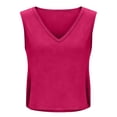 thumbnail image 5 of Vinsonshop Workout Tank Tops Woman, Large Armhole Tank Tops for Women Workout Sport Athletic Yoga Running Gym Loose Crop Sleeveless Shirts Hot Pink XXL, 5 of 7