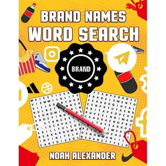 Brands Word Search, (Paperback)