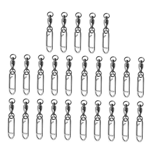 25 piezas de pesca giratorias, rodamientos de bolas alector de alta resistencia, velocidad de pesca Longitud 51 mm