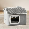 thumbnail image 1 of Nido para gatos para interiores, cerrado, cálido, para dormir, perrera de interior, suministros para mascotas, casa para gatos, cama para mascotas, M, 1 of 8