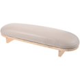 thumbnail image 2 of Manicure Hand Rest Pillow Wooden Nail Arm Rest Stand Leather Hand Rest Pillow for Nail Salon, 2 of 4