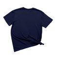 thumbnail image 3 of T-shirts pour Femmes Trapstar T-Shirt Imprimé pour Femmes Décontracté Graphique Filles Juniors Manches Courtes T-Shirt Fantaisie Hauts avec Col Rond (Marine, 3TG), 3 of 3