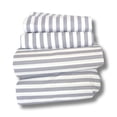 thumbnail image 4 of Juego de Sábanas Básica Rebeca Algodón Percal 200 Estampada Rayas Gris Individual, 4 of 8