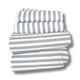 thumbnail image 4 of Juego de Sábanas Básica Rebeca Algodón Percal 200 Estampada Rayas Gris Matrimonial, 4 of 8