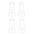 thumbnail image 3 of New Look U06352A - Patrón de costura para vestido de mujer, código de paquete 6352, tallas 8-10-12-14-16-18, 3 of 5