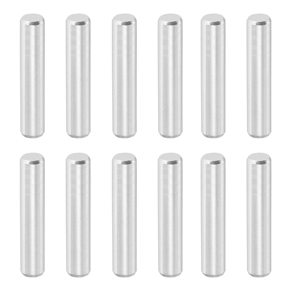 12 Pcs 5 x 28 mm 316 Stainless Steel Dowel Pins, Cylindrical Shelf Support Peg Pin, Silver Tone
