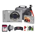 thumbnail image 1 of Minolta MND20 44 MP / 2.7K Ultra HD Digital Camera (Silver) + 32GB Memory Card + 12" Tripod + Memory Card Wallet + More Bundle, 1 of 6