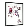 thumbnail image 2 of Designart 'Purple Wildflowers On White II' Traditional Framed Art Print, 2 of 4