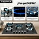 thumbnail image 3 of Parrilla BRIONI SUPRA para gas 5 quemadores cristal templado negro 76 cm, 3 of 8