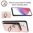thumbnail image 5 of Allytech Galaxy A52 4G/5G Wallet Case with Ring Holder Stand, Retro PU Leather Cards Slots Shockproof Kickstand Anti-Scratch Protective Phone Case for Samsung Galaxy A52 4G/5G - Pink, 5 of 6