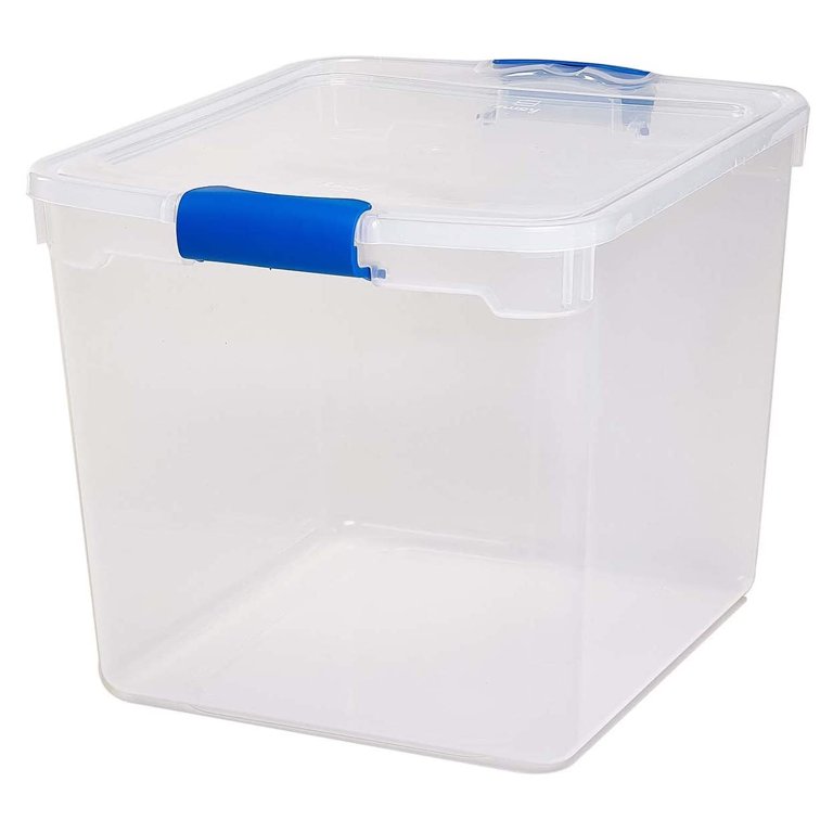 Homz 41-quart Plastic Multipurpose Stackable Storage Container