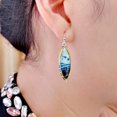 thumbnail image 3 of Grandest Birch Women Waterdrop Shape Rhinestone Dangle Ear Stud Long Hook Earrings Jewelry Gift Alloy Multi-color, 3 of 8