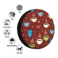 thumbnail image 5 of Balery Coffee Cupstire Cover Waterproof Dust-Proof, Universal Spare Wheel Tire Cover For Trailer, Rv, Suv Truck And Vehicle Camper Accessories-17 Inch, 5 of 9