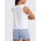 thumbnail image 2 of Remera sin mangas CRZ YOGA de algodón Pima blanca suelta M, 2 of 6