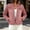 Pink, variant on Women's Solid Cropped Denim Jacket Lapel Collar Button Front Multi Chest Pockets Long Sleeve Casual Jean Outerwear White Pink Blue Dark Tones, Y2K Jacket Blue XXL
