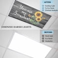thumbnail image 5 of Ceiling Light Cover for Classroom, Farmhouse Floral Sunflower Magnetic Fluorescent Light Covers Filter for School,Office, 2X4&nbsp; FT, Pack of 1, You Are My Sunshine Black, 5 of 8