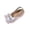 Silver, variant on Purcolt Girls Shiny Metallic Bow Mary Jane Shoes Comfort Round Toe Elastic Slingback Non Slip Flat Shoes Sparkly Soft Sole Slide Shoes for Wedding Travel Walking