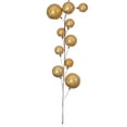 thumbnail image 4 of Vickerman 10' Gold Pearl Branch Ball Wire Garland., 4 of 4