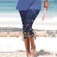thumbnail image 2 of VERUGU Capris Pants for Women Spring Summer Fashion Casual Drawstring Printed Cropped Pants Navy XXL, 2 of 5