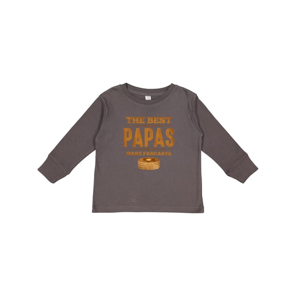 Inktastic Best Papas Make Pancakes Boys Long Sleeve Toddler T-Shirt