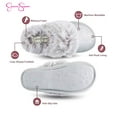 thumbnail image 3 of Jessica Simpson Girls Plush Slip on House Slippers With Memory Foam, 3 of 9