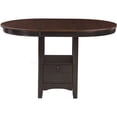 thumbnail image 2 of 42 inch Square Extension Dining Table in Chestnut, Solid Wood and MDF Construction, 2 of 7