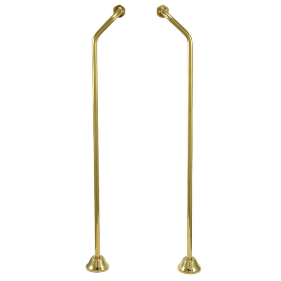Kingston Brass CC472 Standard Mount Double Offset Bath Supply in Polished Brass