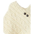 thumbnail image 3 of Irish Heritage Wool Natural Poncho For Children Size Large Made By Aran Woollen Mills, 3 of 3
