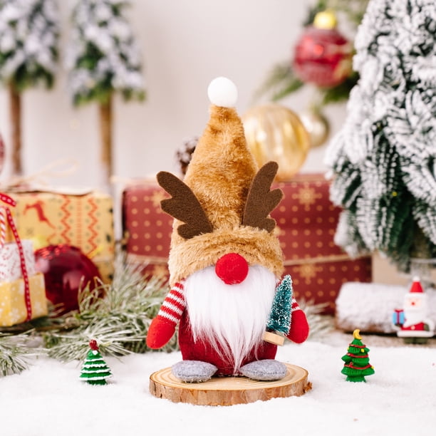 Christmas Tree Ornaments, Xmas Decorations, Hand-Made Santa Claus For Holiday Party Festival Fireplace Home Decor