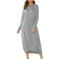 thumbnail image 1 of Robe d'Hiver pour Femmes Aguichant Dames Mode Automne et Hiver Décontractée à Cordon de Serrage à Contraste de Couleurs avec Coutures Robe à Col Montant Femmes, 1 of 8