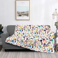 thumbnail image 2 of Yiaed Colorful Spots Print Blanket Throw Blanket Soft Cozy Flannel Blanket for Home Bed Sofa Couch Chair-40"x30", 2 of 6