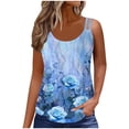 thumbnail image 2 of Cilsoka Womens Plus Size Tank Top Casual Summer Tops Sleeveless Loose Fit Blouses Basic T Shirts Trendy Crewneck Tunic Tees, Trendy Tops for Women, 2 of 6