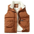 thumbnail image 2 of Lilgiuy Thermal Vests for Men Casual Winter Warm Loose Sleeveless Outdoor Vest for Mountaineering Tooling Coffee, 2 of 5