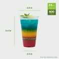 thumbnail image 2 of Karat Earth 24oz PLA Eco-Friendly Cup (98mm), Generic Print - 600 pcs, KE-KC24G, 2 of 10