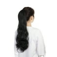 thumbnail image 4 of Long Wave Ponytail Extension Synthetic Wavy Curly Wrap Around Clip in Ponytail Hair Extensions for Women Natural Hair Ponytails for Girl Lady Magic Paste Ponytail??22 inch 80g), 4 of 8