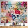 thumbnail image 2 of Design Art - Ethnic Skull with Flowers, 2 of 5