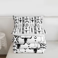 thumbnail image 6 of jejeloiu Rustic Bull Skull Full Size Comforter Sets Kids,Retro Cow Print Cowboy Hat Bedding Sets For Men,Reversible,3-Piece, 6 of 8