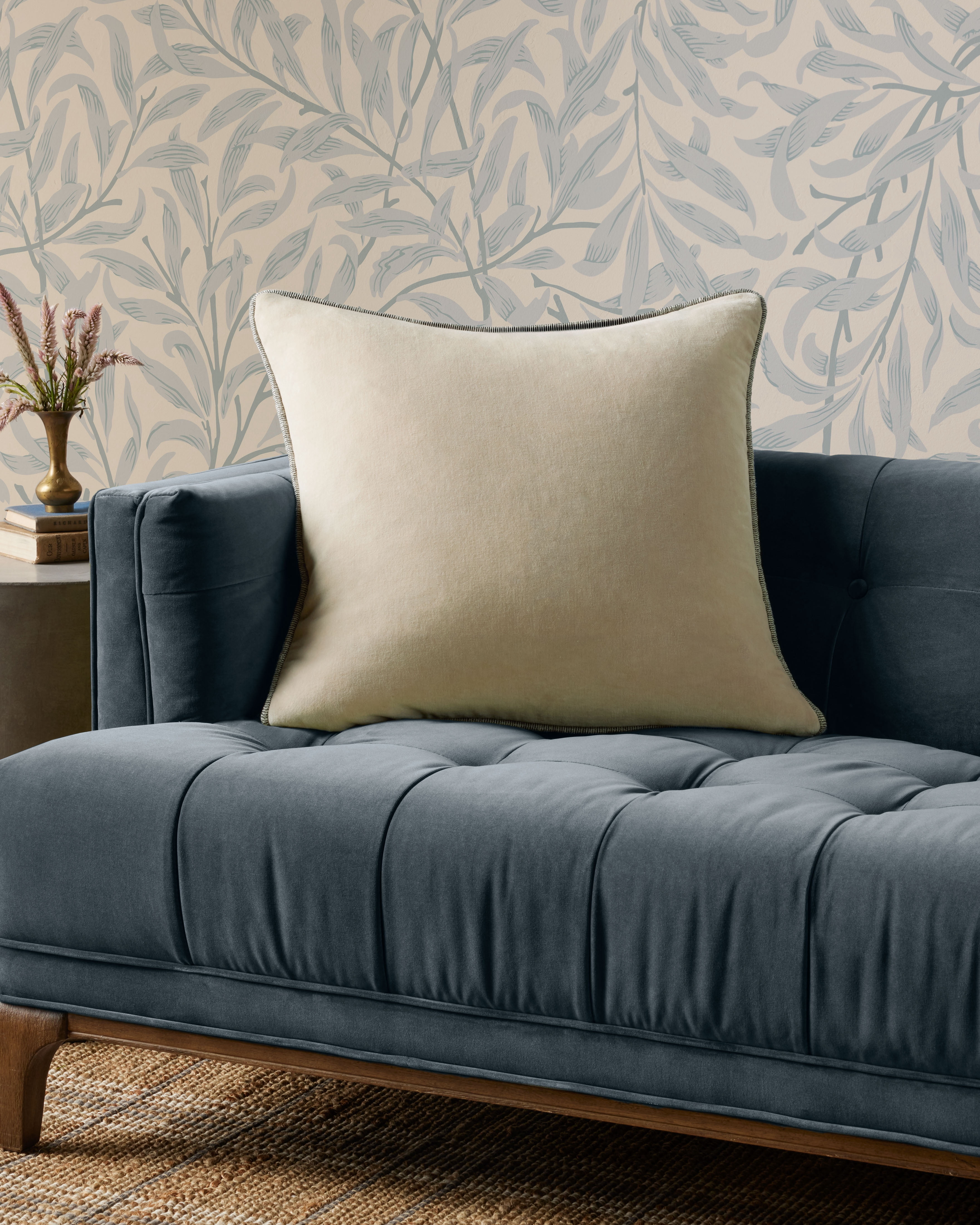 Chris Loves Julia x Loloi Liza Ivory 22'' x 22'' Decorative Pillow
