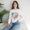 thumbnail image 5 of Floral Heart Sweatshirt, Floral Love Sweatshirt, Valentine's Day Sweatshirt, Heart Floral Sweatshirt, 5 of 55
