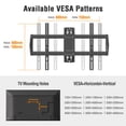 thumbnail image 5 of Mountory Long Arm TV Wall Mount for Most 43-76 Inch TVs, 37.9 Inch Long Extension Corner TV Mount, Full Motion Wall Mount TV Bracket Swivel and Tilt, Holds up to 99 lbs. Max VESA 600x400mm, 5 of 11