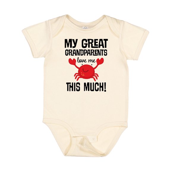 Inktastic Great Grandparents Love Me Grandchild Boys or Girls Baby Bodysuit