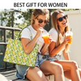thumbnail image 5 of Large Capacity Tote Bag,Yellow Lemon Fruit Slices Handbag Fashion Luxury Tote Bag,15.7"x13"x 5.1" Inches,Laptop Compatible, 5 of 6