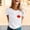 Z001-White, variant on Laipiong Women's Canadian T Shirts 2026 Summer Trendy Maple Leaf Graphic Casual Short Sleeve Basic Tees Comfortable Breathable Beach Vacation Clothes