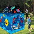 thumbnail image 6 of Yexmas Kids Play Tents Space House Play Tent for Boys Girls Toys for Indoor and Outdoor Portable Games Children Playhouse with Roll-up Door and Windows,Best Gift Christmas Birthday, 6 of 6