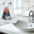thumbnail image 5 of Yayeee Kitchen Hanging Hand Towels Set of 2 with Loop Bathroom Absorbent Tie Towel, Mountains at Dawn, 5 of 7