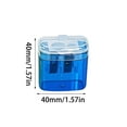 thumbnail image 3 of Kumdkd 2-Pack Clear Pencil Sharpeners - Candy Color, Portable & Safe, 3 of 5