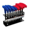 Performance Tool W80277 10-Piece SAE & MetricT-Handle Allen Wrench Set, Long Arm Hex Key Wrench Set