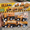 thumbnail image 2 of 4Pcs Truck Toy Simulation Hand-eye coordination Plastic Pull Back Truck Car Gift for Children, 2 of 8