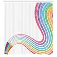 thumbnail image 3 of Nursery Shower Curtain, Creativity and Imagination Themed Illustration with Colorful Painting Pencils, Fabric Bathroom Set with Hooks, 69W X 75L Inches Long, Multicolor, by Ambesonne, 3 of 3